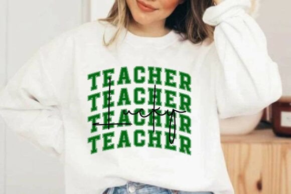 Lucky Teacher SVG: Graphics for T-Shirt Designs