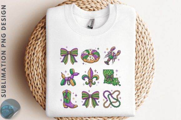 Retro Mardi Gras Doodles: Graphics & Illustrations