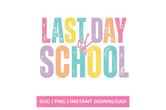 Reviewing the Last Day of School Pastel Retro SVG