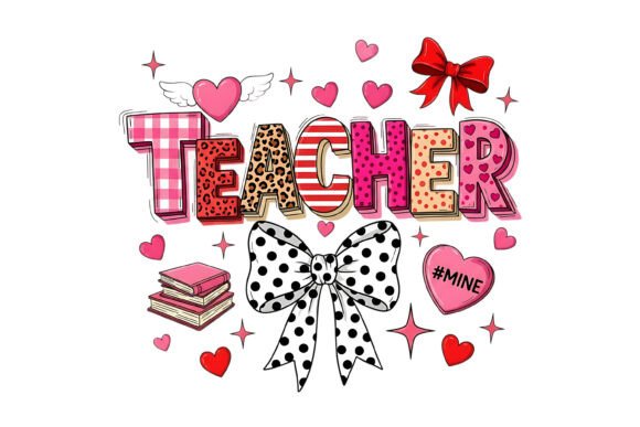 Reviewing the Teacher Valentine Leopard Plaid Bow SVG