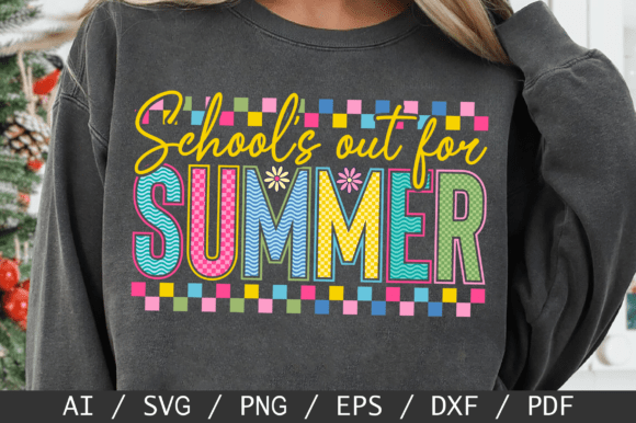 School s Out Summer Graphics for T-Shirt Designs