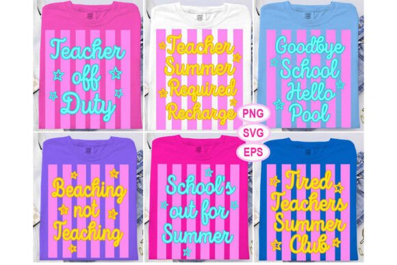 Striped Last Day Graphics for T-Shirts