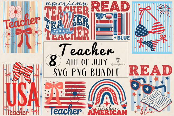 Teacher 4th of July Graphics & Illustrations Review