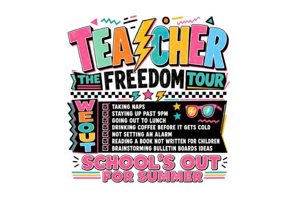 Teacher Freedom Tour SVG for Graphics & T-Shirt Designs