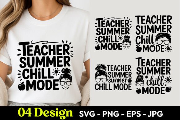Teacher Summer Chill Mode: Graphics & Illustrations