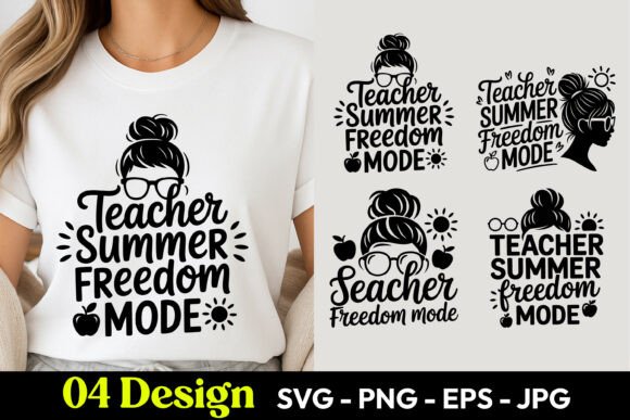 Teacher Summer Freedom Mode: Graphics & Illustrations